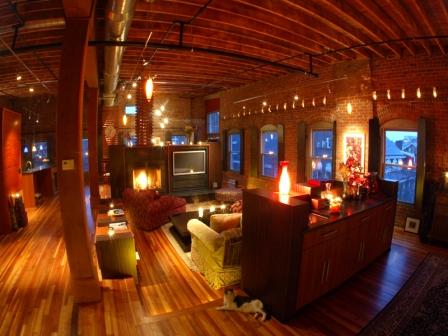 Fish Eye Style Living Room Image