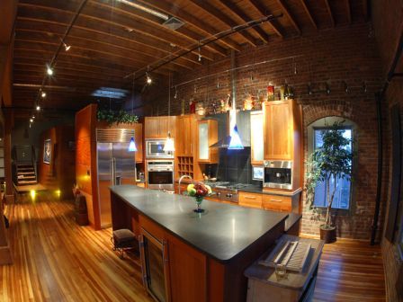Fish Eye Style Kitchen Image